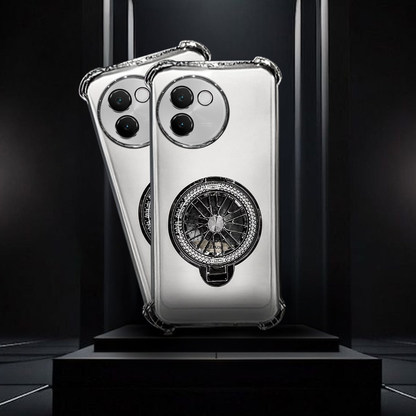 Vivo V30e 5G Premium Stress Buster Wheel Rotating Shockproof Airbags Case