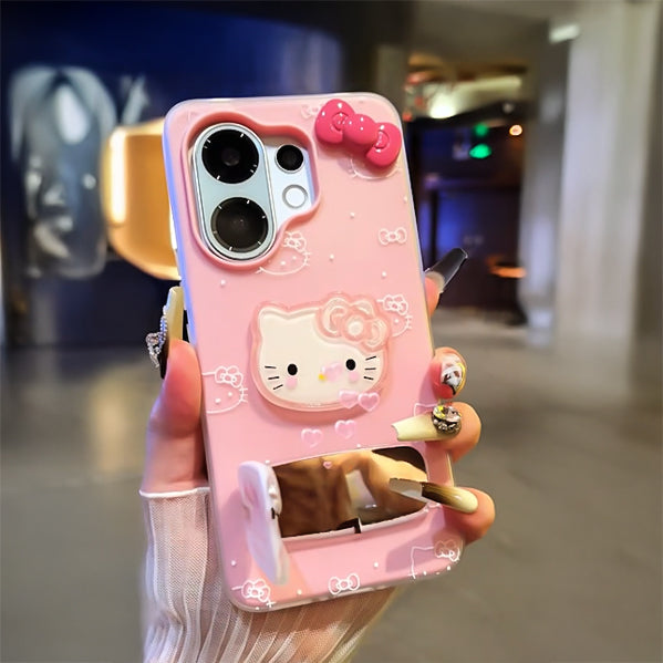Vivo V60 5G Kitty Bow Glossy Cute Phone Case