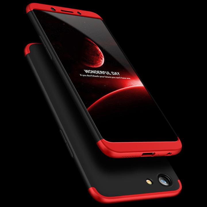 Oppo A83 Ultimate 360° Shockproof Complete Protection Matte Back Cover Free Tempered Glass