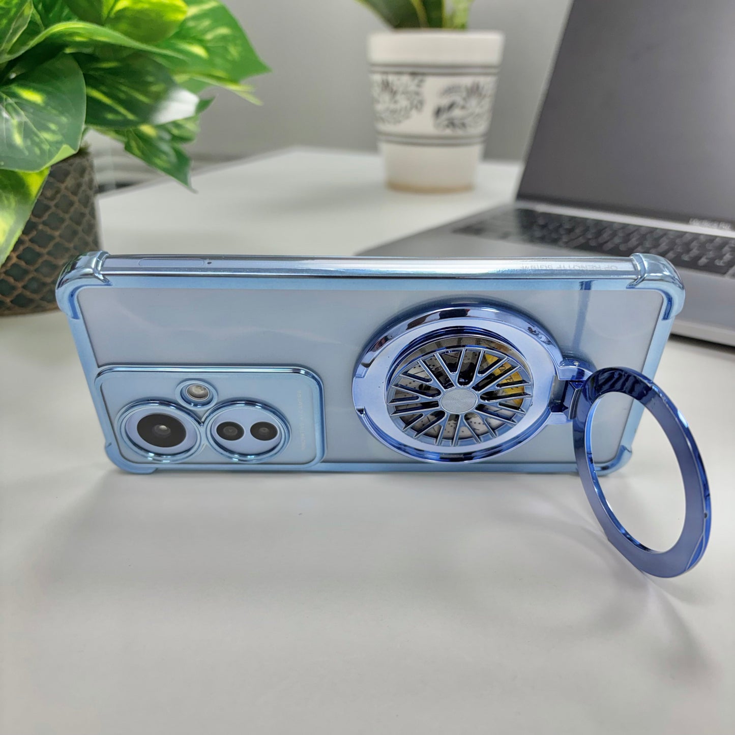 Oppo F25 Pro 5G Premium Stress Buster Wheel Rotating Shockproof Airbags Case