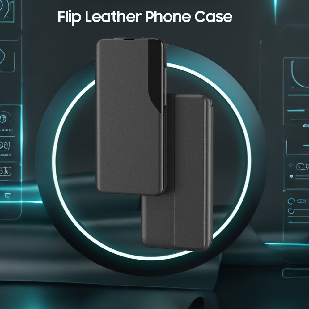 Vivo V40 5G Luxury Half Window Leather Flip Case