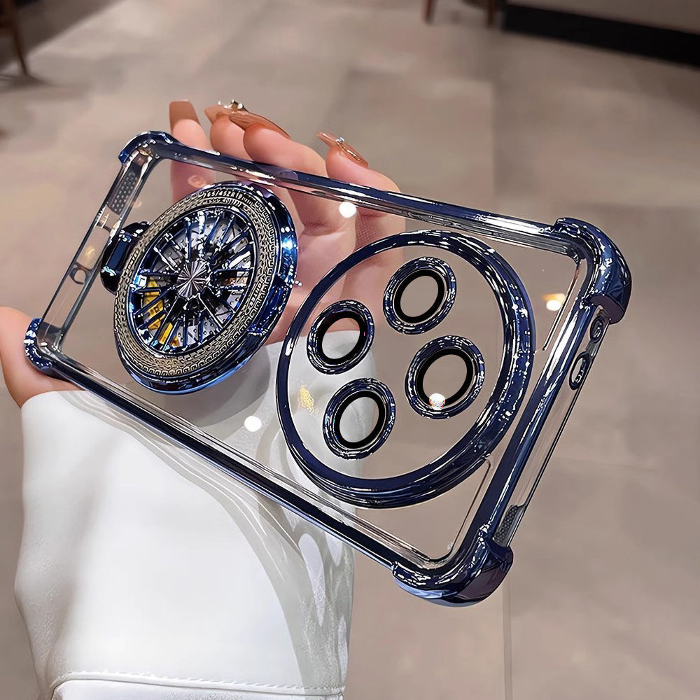 Oppo F27 Pro+ 5G Premium Stress Buster Wheel Rotating Shockproof Airbags Case