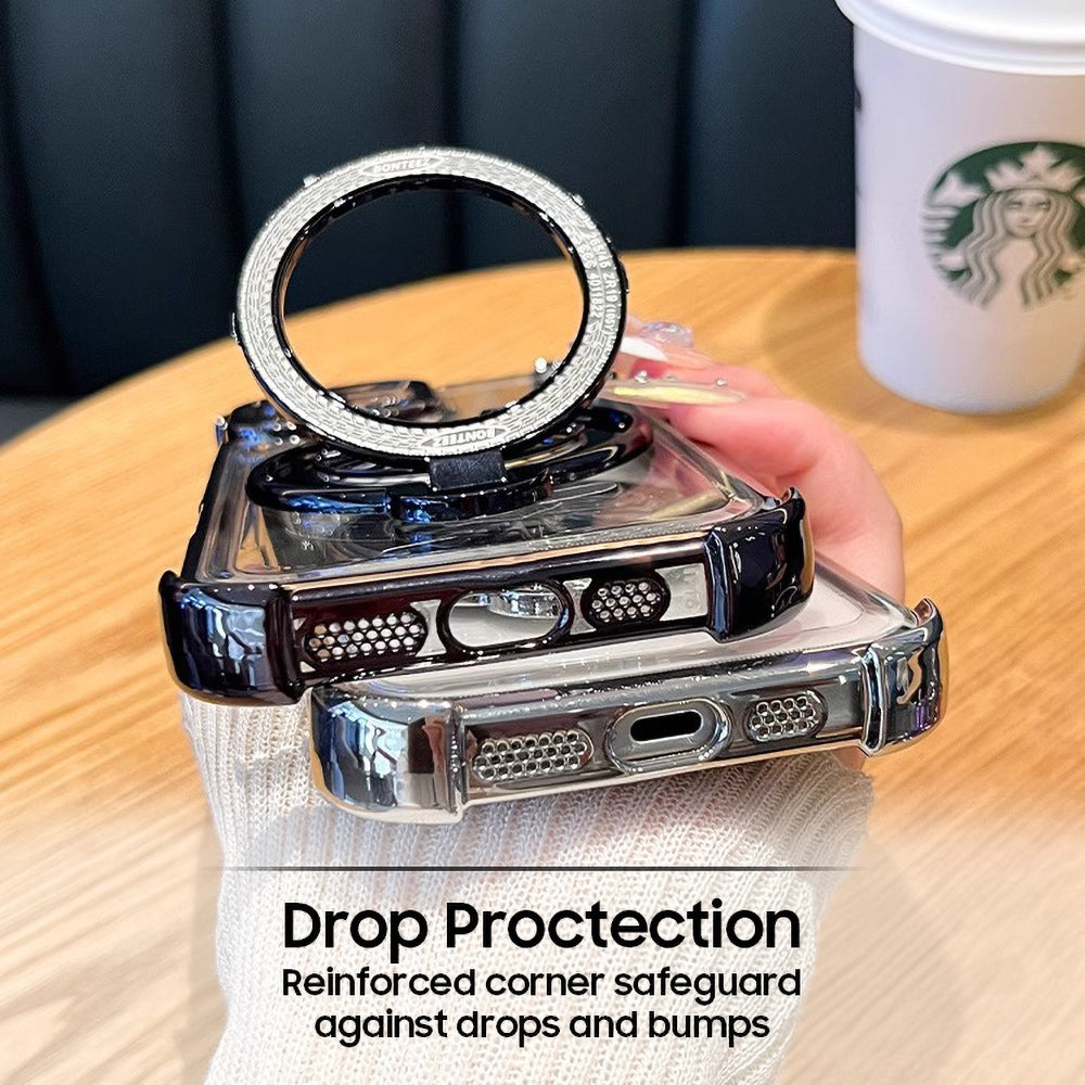 Vivo V30 Pro 5G Premium Stress Buster Wheel Rotating Shockproof Airbags Case
