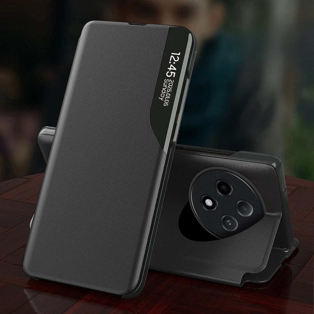 Oppo F27 Pro+ 5G Luxury Half Window Leather Flip Case
