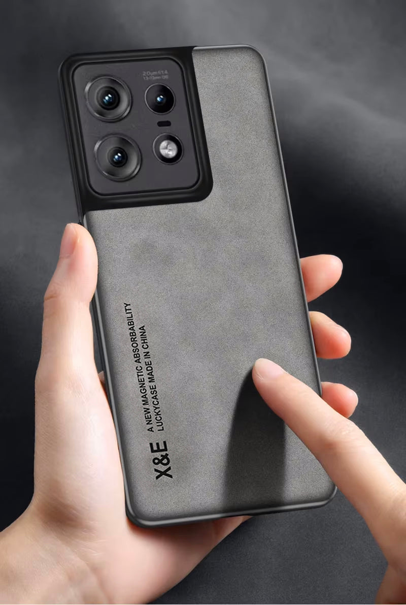 Motorola Edge 50 Pro Comfortable Touch Sheepskin Leather Mobile Phone Case