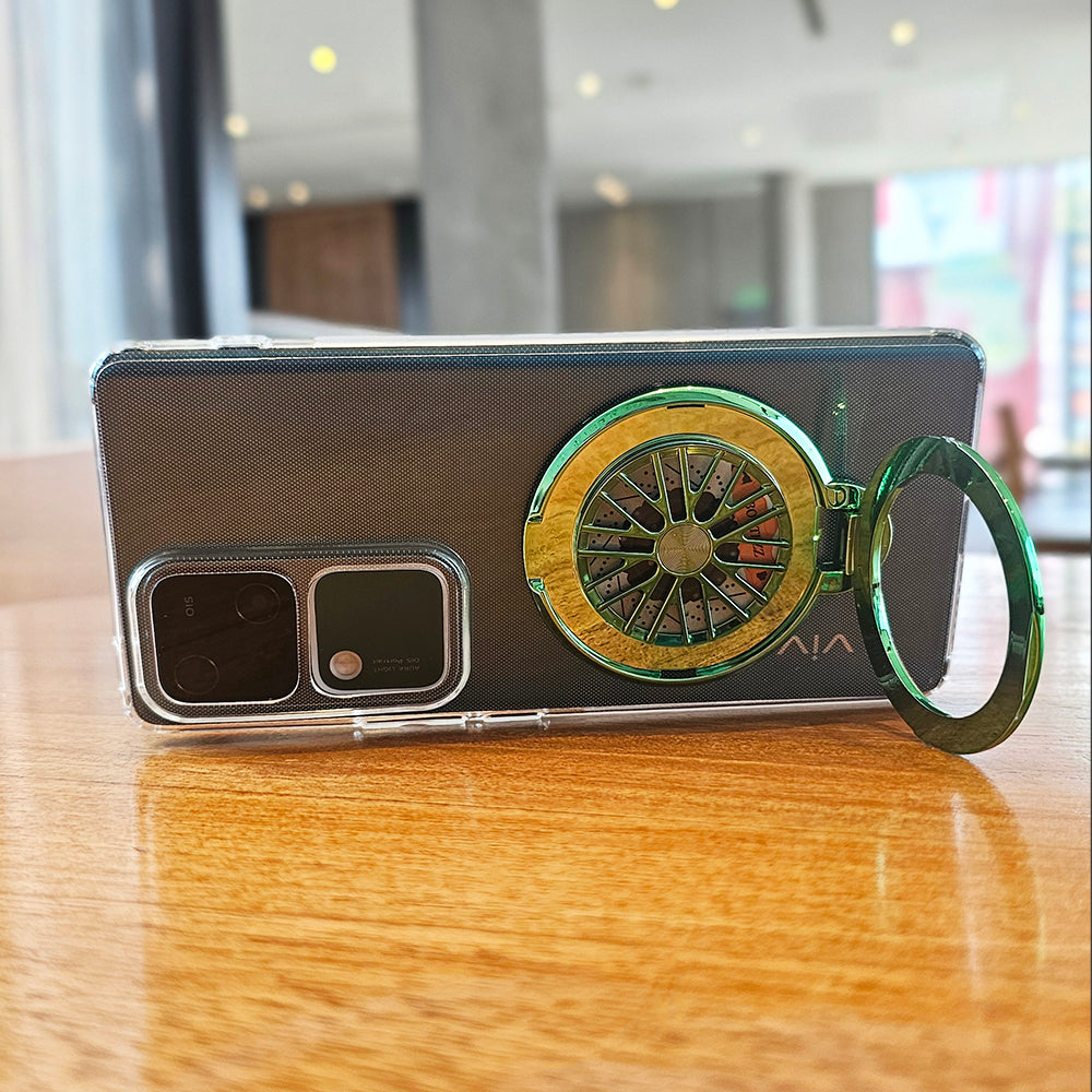 Vivo V30 Pro 5G 100% Original Transparent Stress Buster Wheel Case