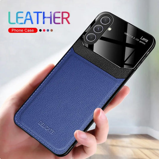 Samsung Galaxy A54 5G Premium Leather Lens Protective Case