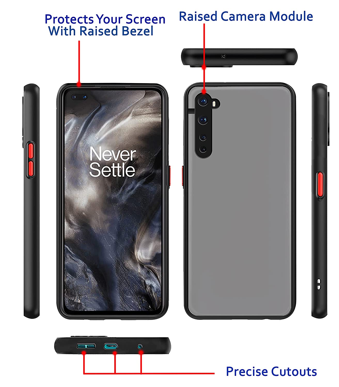 OnePlus Nord Degree Protective Shockproof Matte Hard