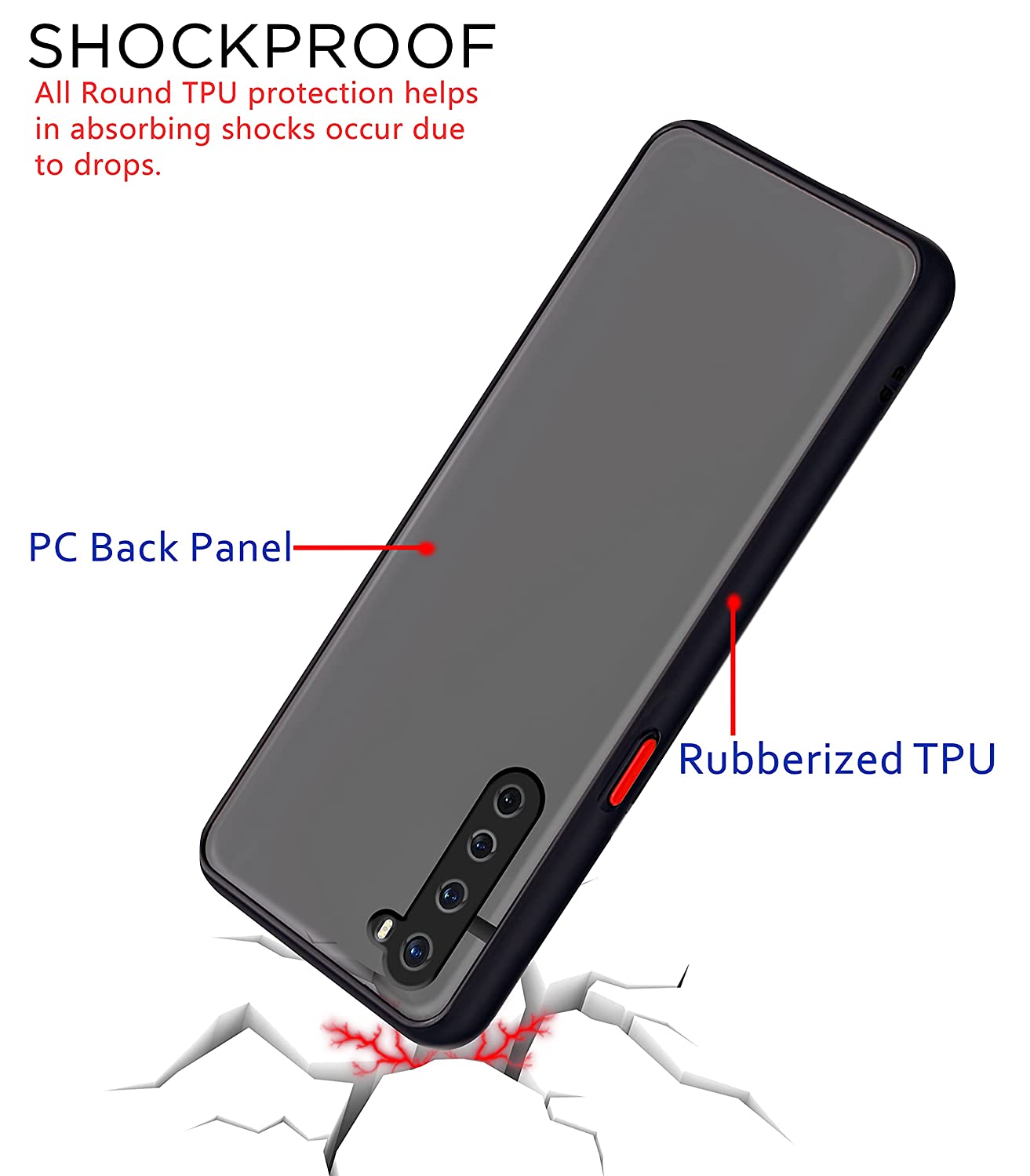 OnePlus Nord Degree Protective Shockproof Matte Hard