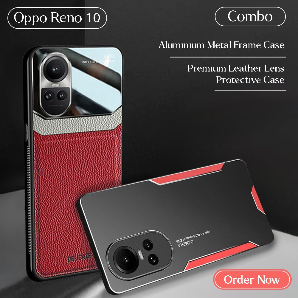 Pack Of 2 For Oppo Reno10 5G Luxury Protective Mobiles Cases (A7)