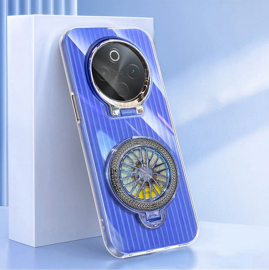 Vivo T4 5G Luxury Dual Layer Hybrid Camera Wheel Rotating Case