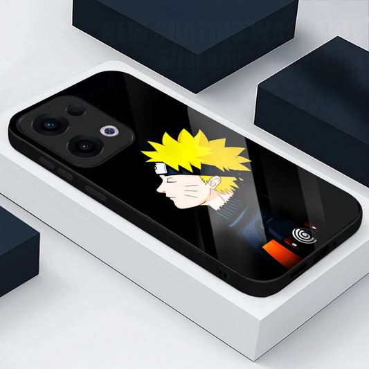 Oppo Reno 13 5G Premium Acrylic Shockproof Glass Back Case (Naruto Legacy)
