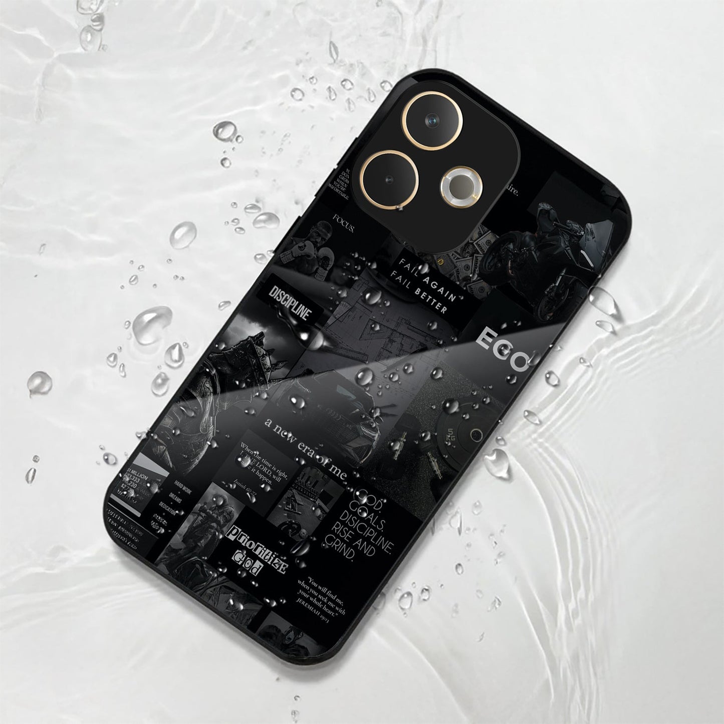 Oppo A5 Pro 5G Premium Acrylic Shockproof Glass Back Case (New Era)