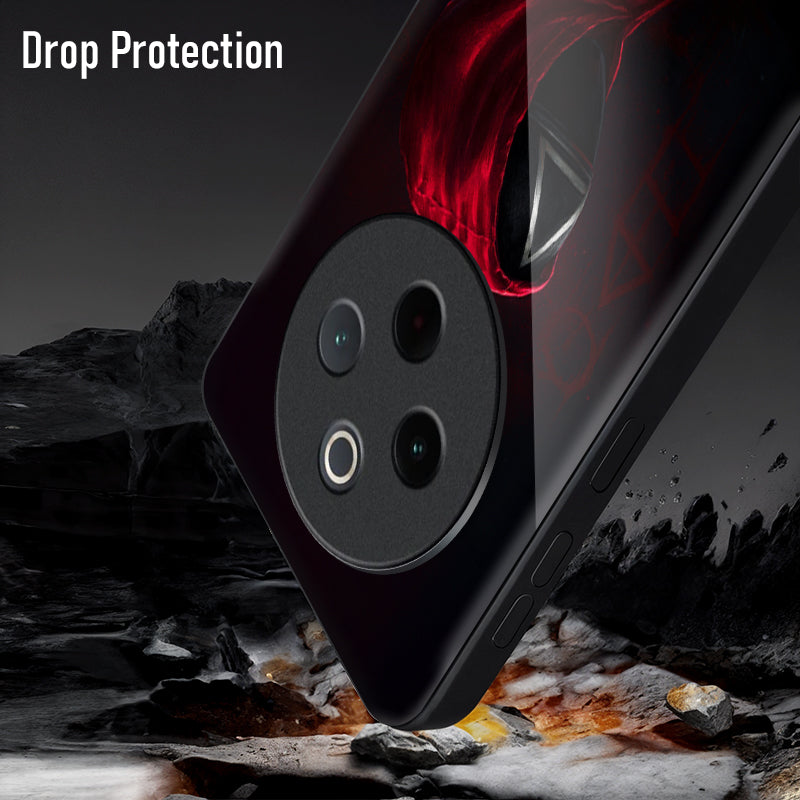 Vivo T4 5G Premium Acrylic Shockproof Glass Back Case  (Triangle Mask)