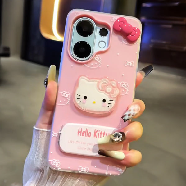 Vivo V60 5G Kitty Bow Glossy Cute Phone Case