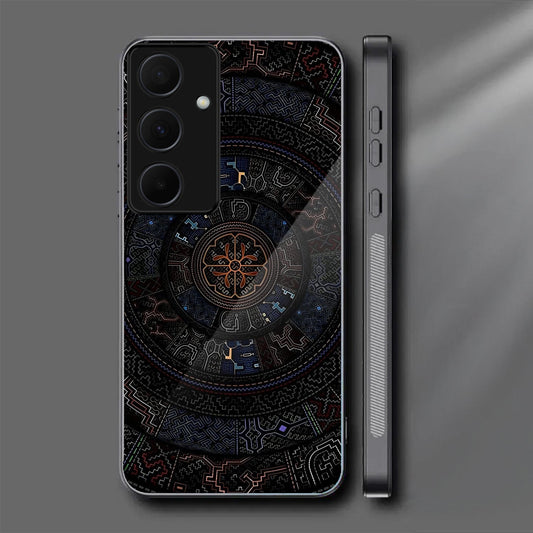 Samsung Galaxy A56 5G Premium Acrylic Shockproof Glass Back Case (Magic Circle)