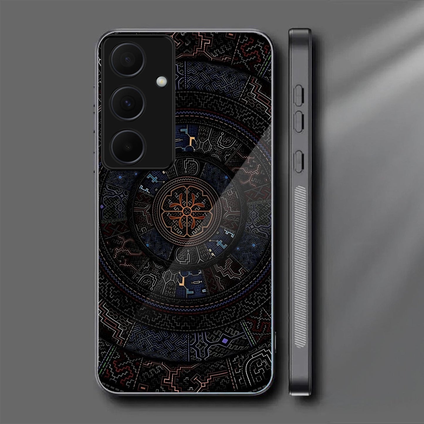 Samsung Galaxy A36 5G Premium Acrylic Shockproof Glass Back Case (Magic Circle)