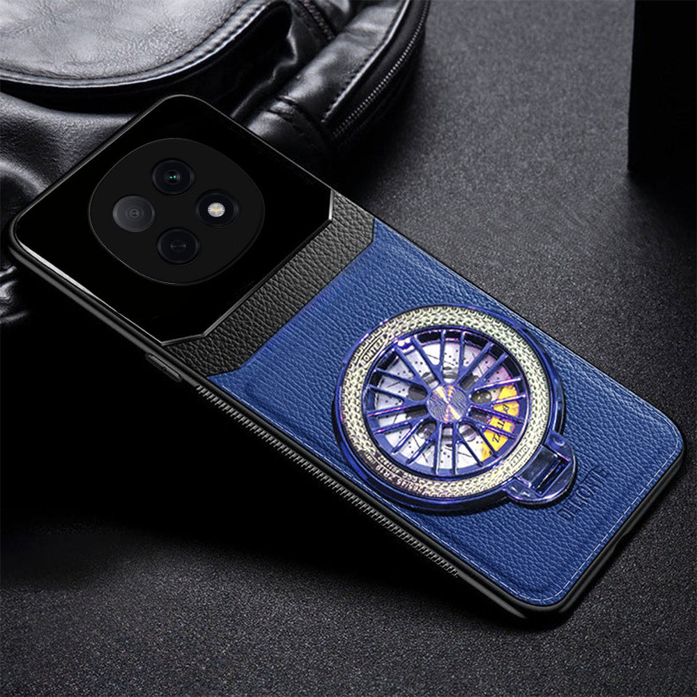 Oppo F29 Pro 5G Original Luxury Leather Lens Wheel Ring Stand Case