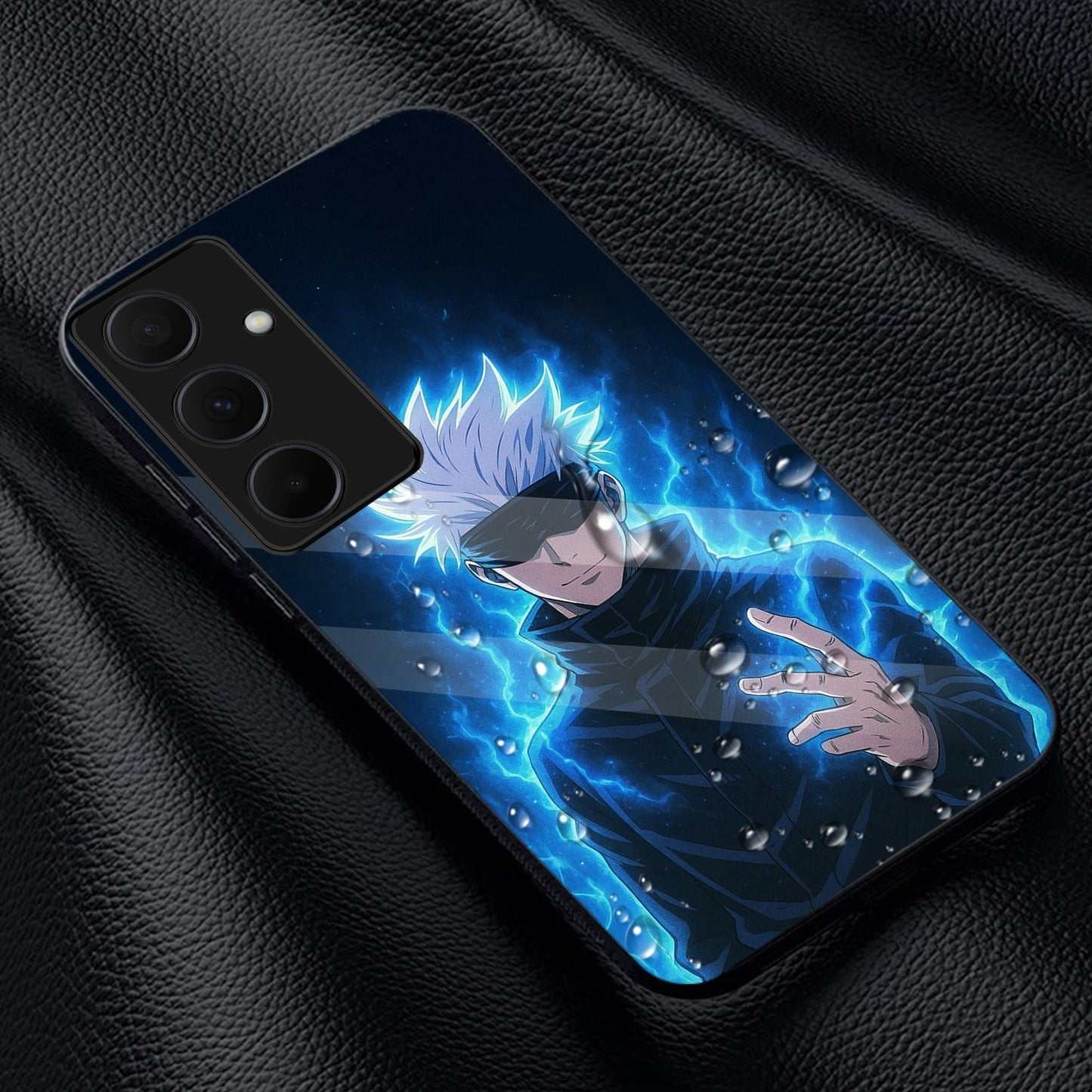 Samsung Galaxy A56 5G Premium Acrylic Shockproof Glass Back Case (Electric Aura)