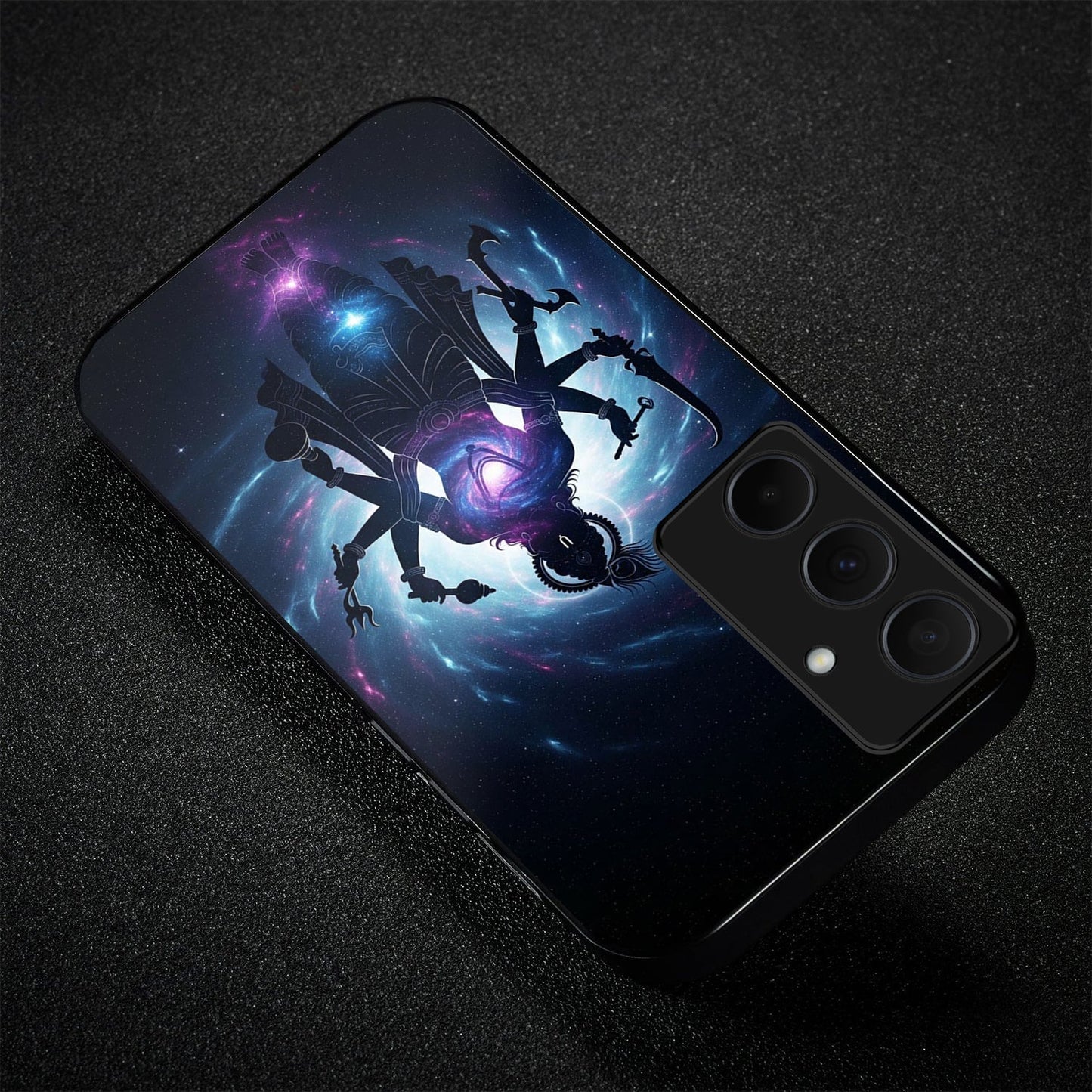 Samsung Galaxy A56 5G Premium Acrylic Shockproof Glass Back Case (Cosmic Divinity)