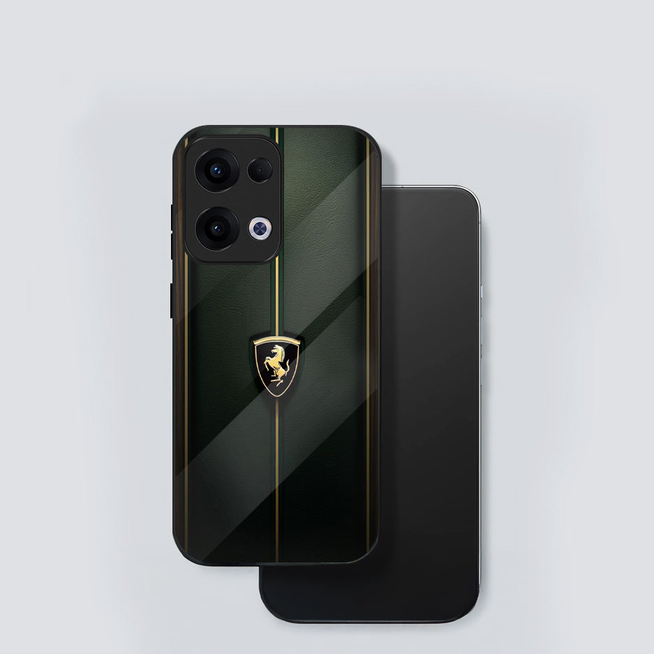 Oppo Reno 13 5G Premium Acrylic Shockproof Glass Back Case (Luxe Armor)