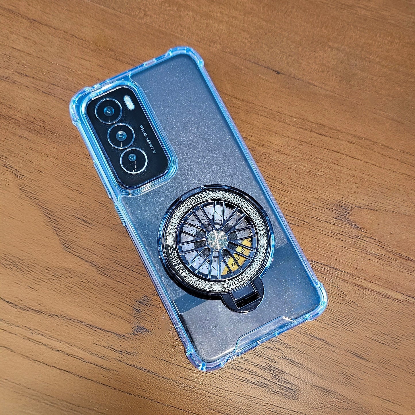 Oppo Reno12 Pro 5G 100% Original Transparent Four Corner Stress Buster Wheel Case