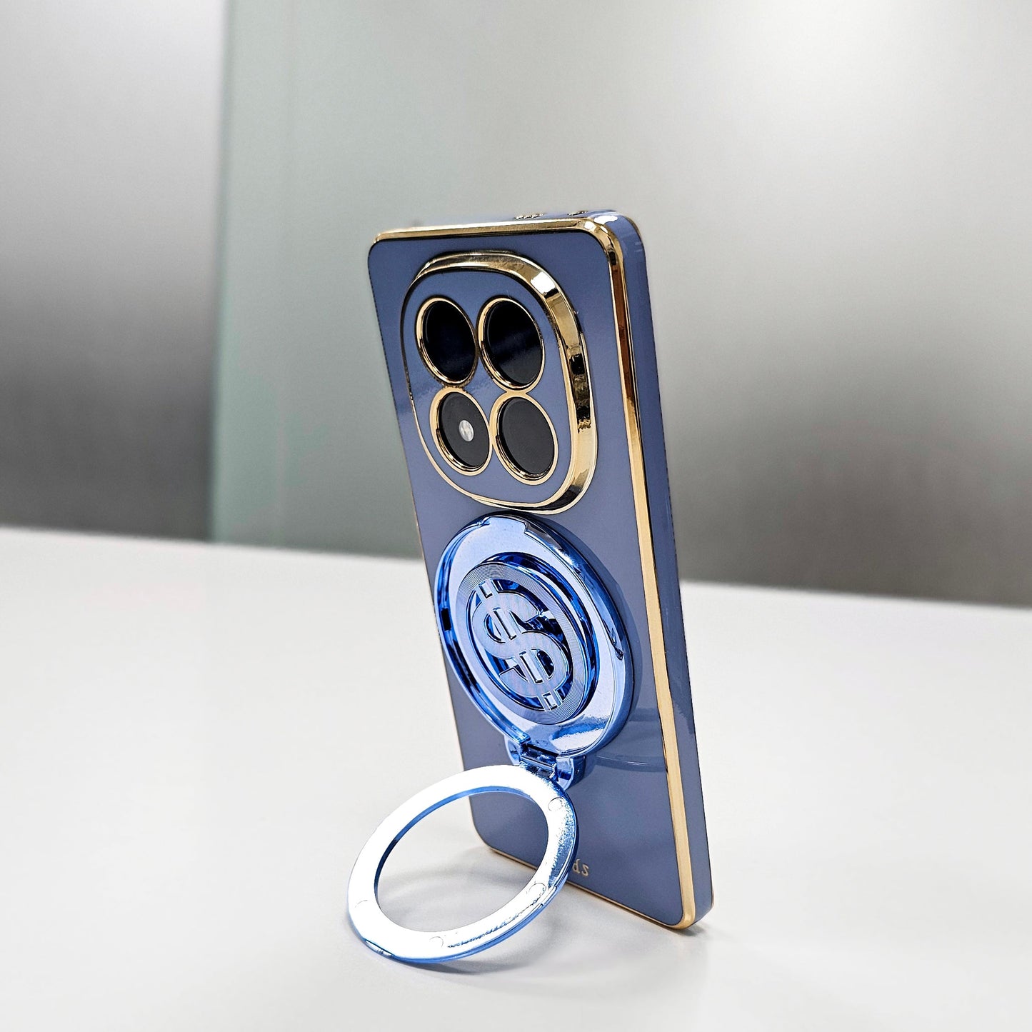 Redmi Note 14 Pro+ 5G Luxury Silicone Money Magnet Rotating Dollar Case