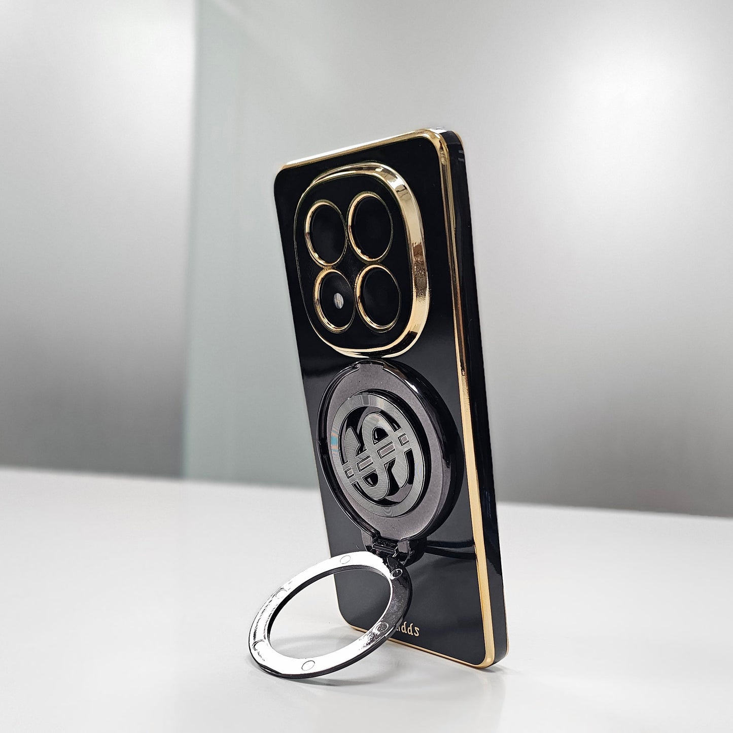 Redmi Note 14 Pro+ 5G Luxury Silicone Money Magnet Rotating Dollar Case