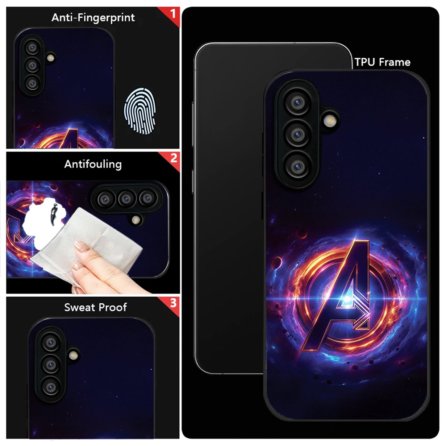 Samsung Galaxy A36 Premium Acrylic Shockproof Glass Back Case (Endgame Impact)