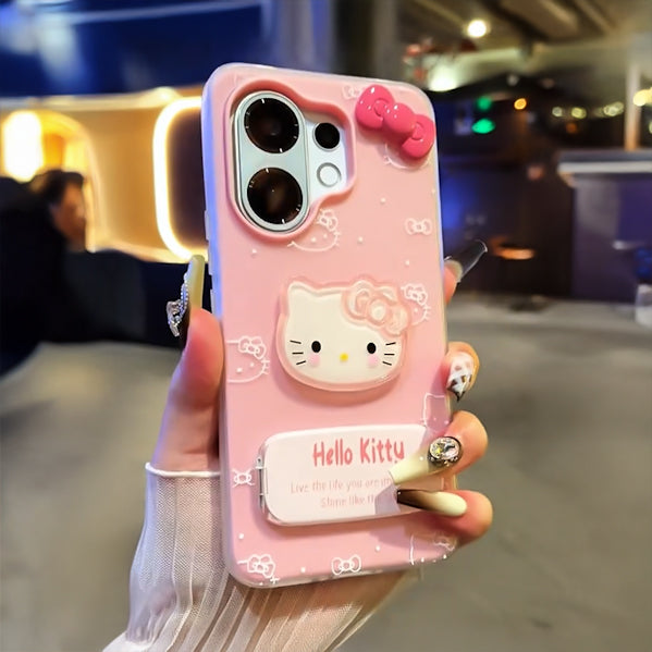 Vivo V60 5G Kitty Bow Glossy Cute Phone Case