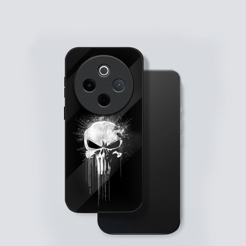 Vivo T4 5G Premium Acrylic Shockproof Glass Back Case (SkullStrike)