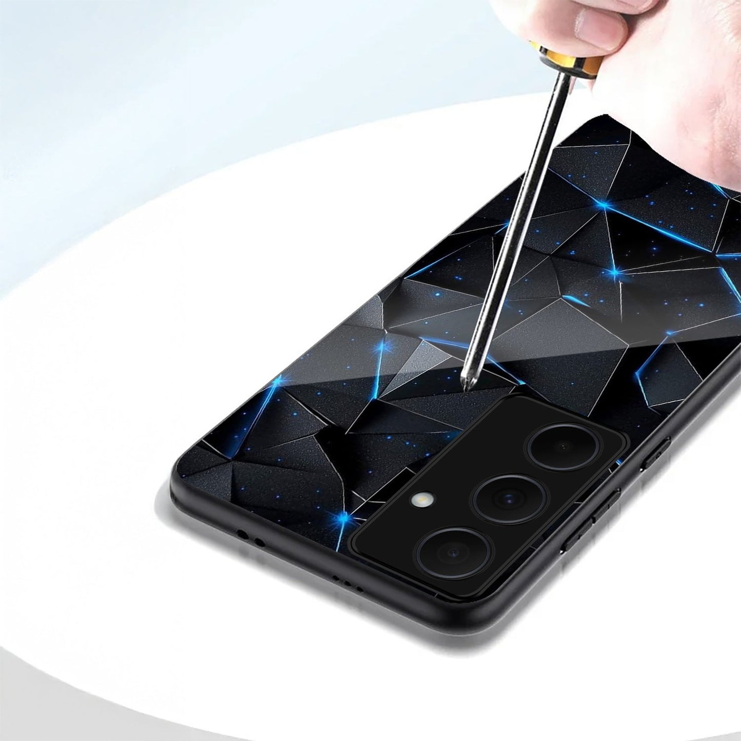 Samsung Galaxy A56 5G Premium Acrylic Shockproof Glass Back Case (Neo Prism)