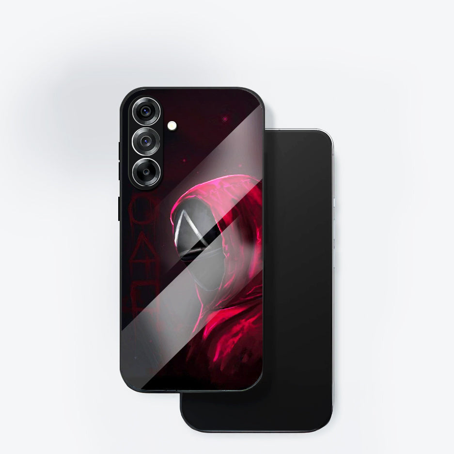 Samsung Galaxy A56 5G Premium Acrylic Shockproof Glass Back Case (Red Hood Vengeance)