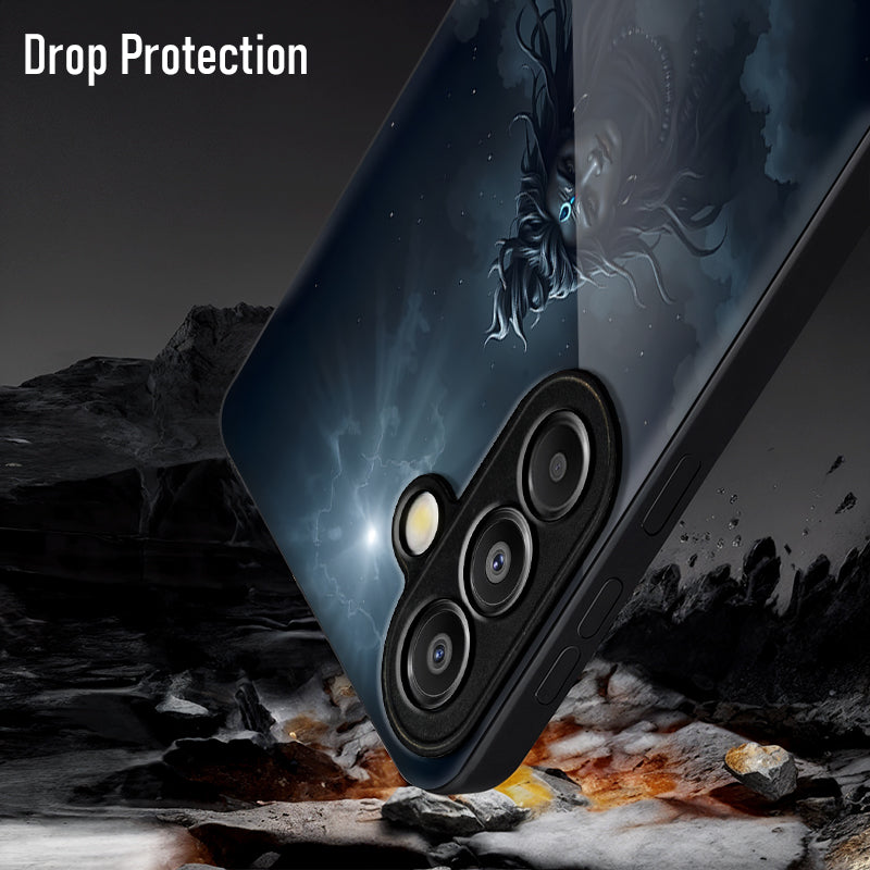 Samsung Galaxy A56 Premium Acrylic Shockproof Glass Back Case (DivineEnergy)