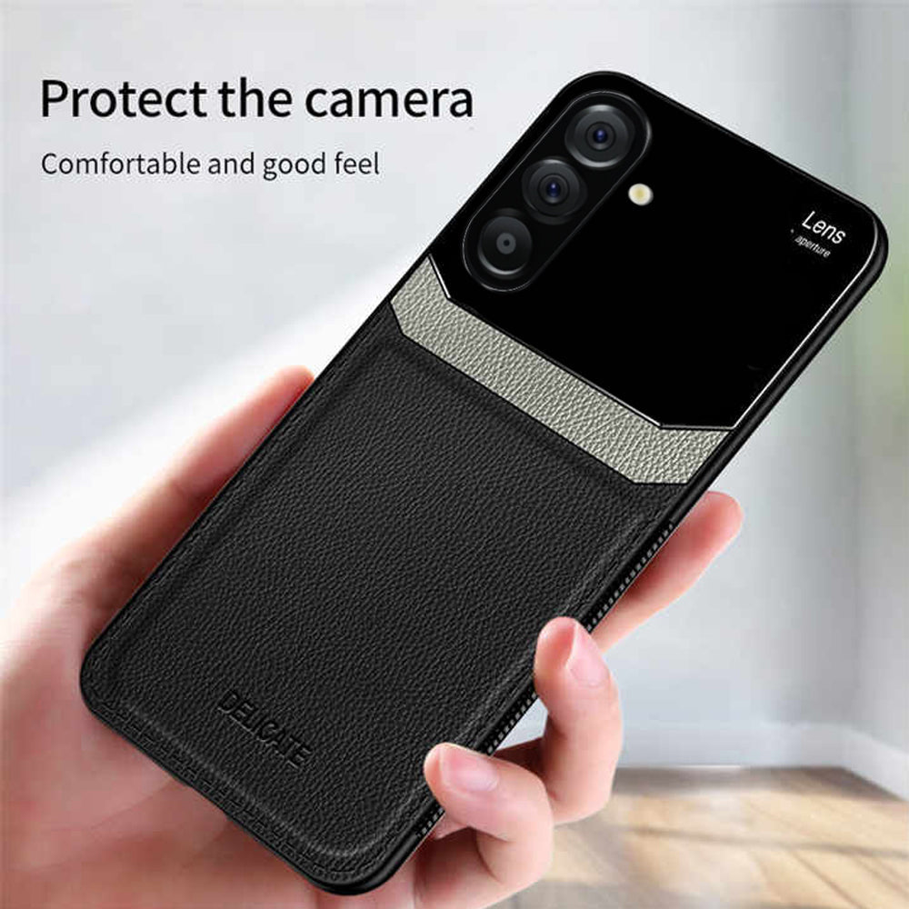 Galaxy A56 5G Premium Leather Lens Protective Case