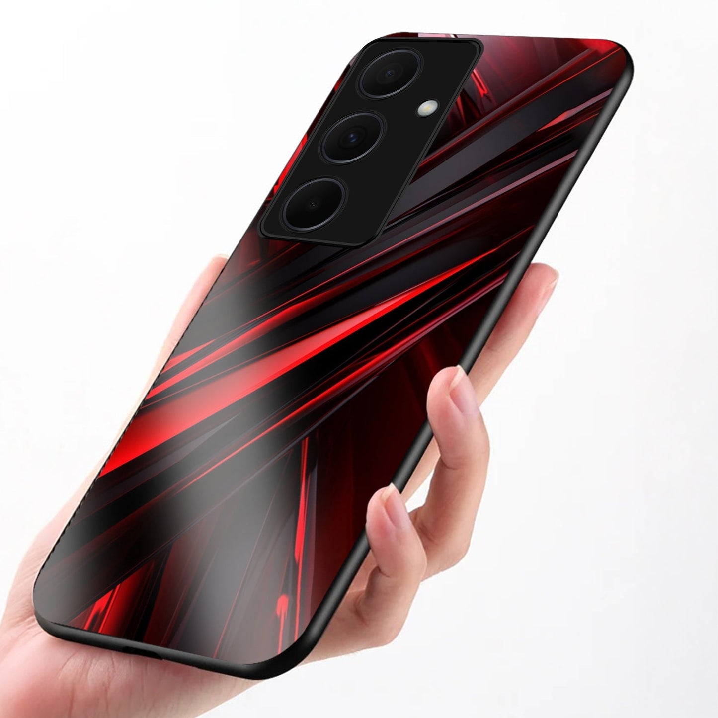 Samsung Galaxy A36 5G Premium Acrylic Shockproof Glass Back Case (Red Blade)