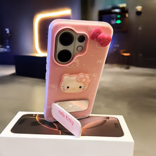 Vivo V60 5G Kitty Bow Glossy Cute Phone Case