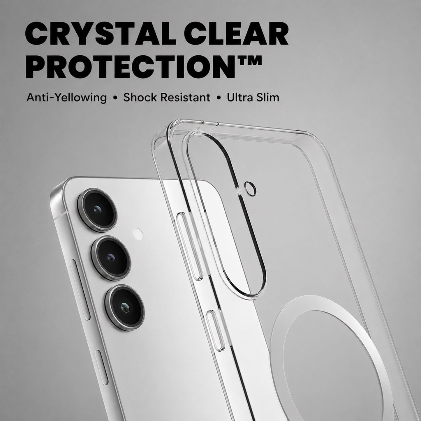 Samsung Galaxy A56 5G Clear Anti-Yellow MagSafe Protective Case