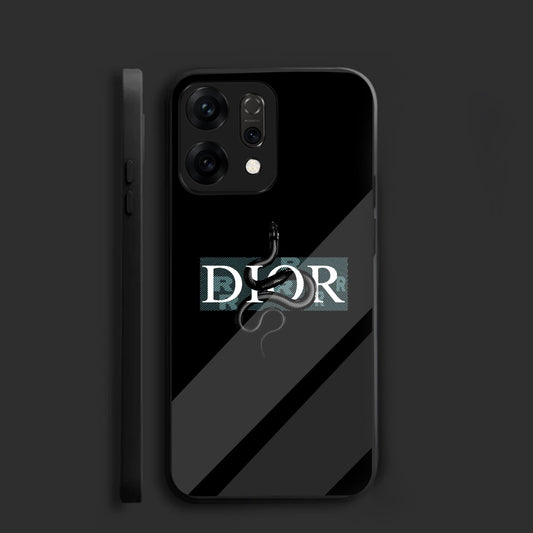 Oppo Reno 14 5G Premium Acrylic Shockproof Glass Back Case (Dior-Inspired)