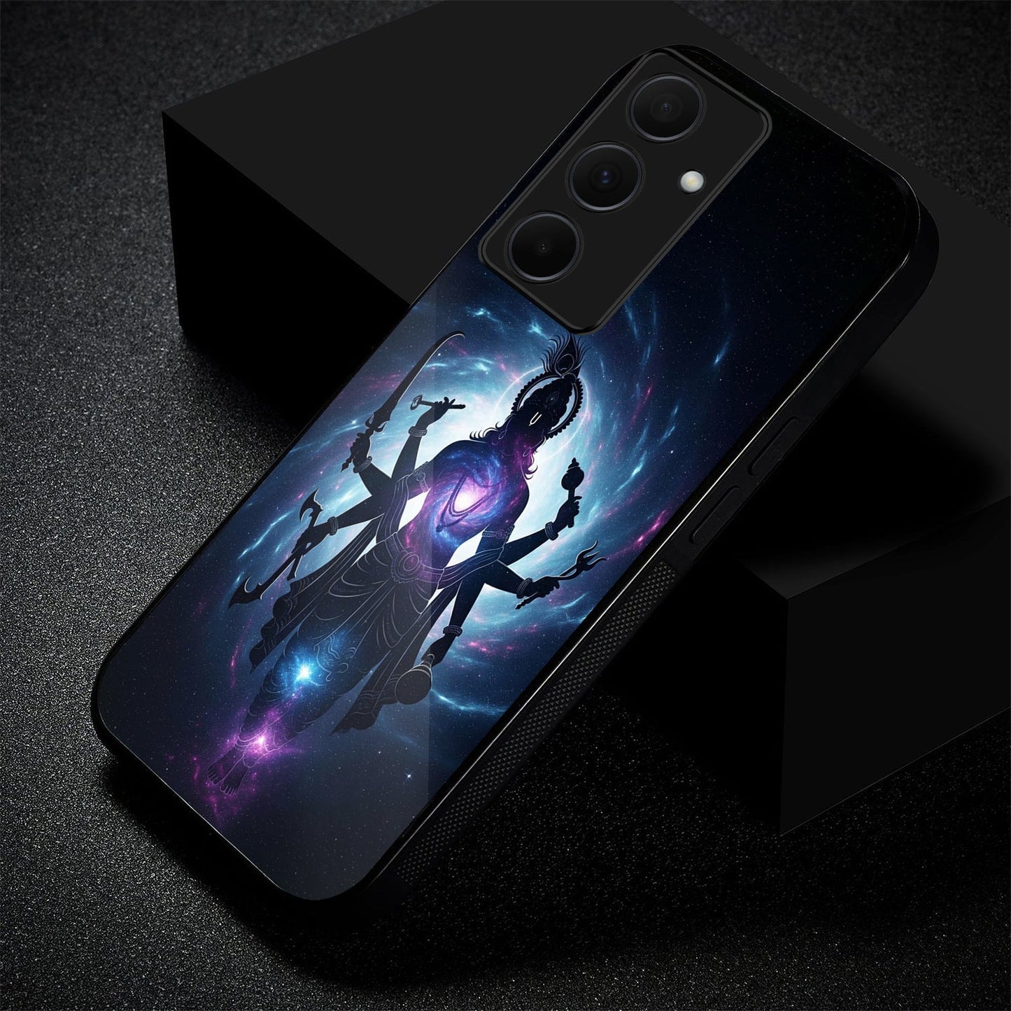 Samsung Galaxy A36 5G Premium Acrylic Shockproof Glass Back Case (Cosmic Divinity)