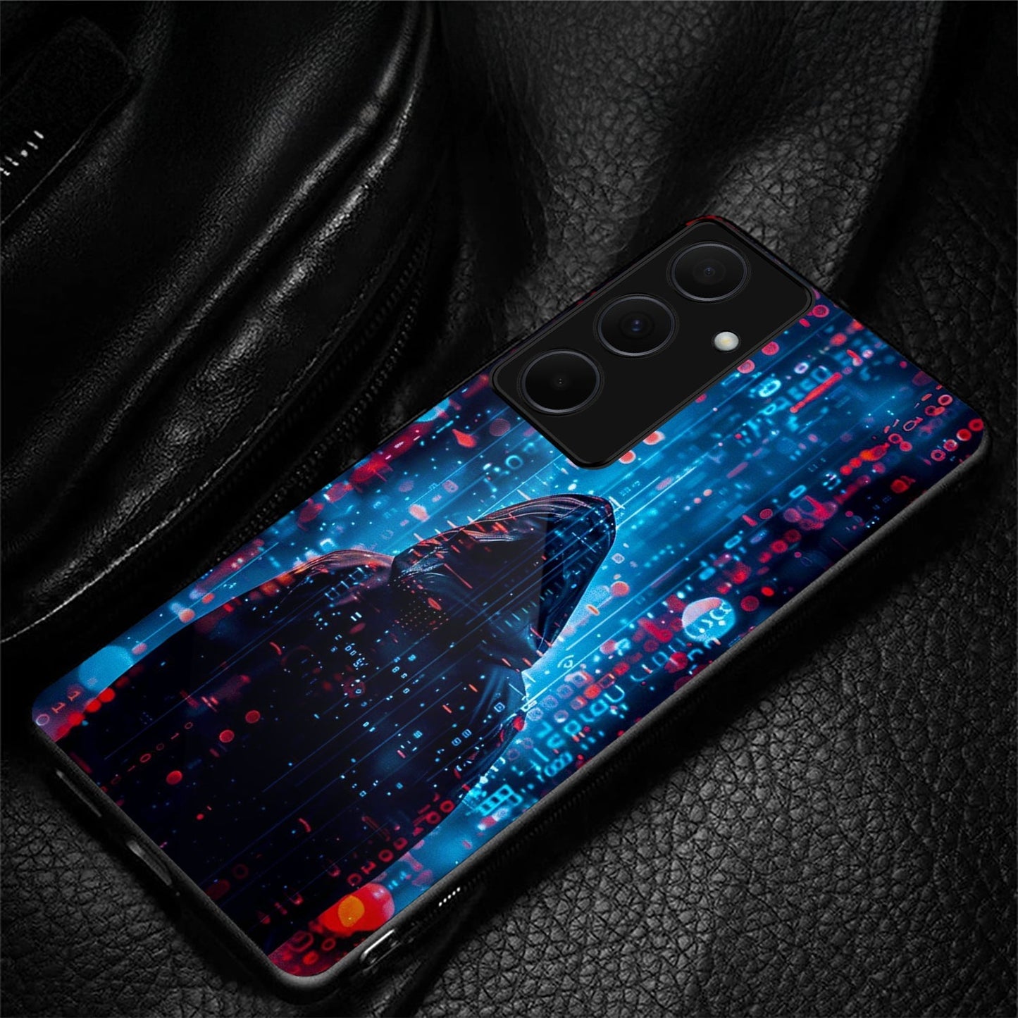 Samsung Galaxy A36 5G Premium Acrylic Shockproof Glass Back Case (Cyber Shadow)