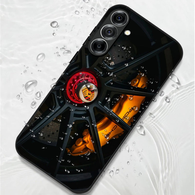 Samsung Galaxy A56 5G Premium Acrylic Shockproof Glass Back Case (Turbo Spin)