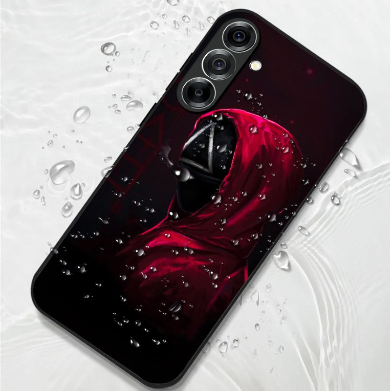 Samsung Galaxy A36 5G Premium Acrylic Shockproof Glass Back Case (Red Hood Vengeance)