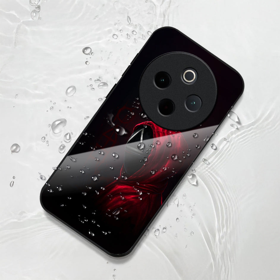 Vivo T4 5G Premium Acrylic Shockproof Glass Back Case  (Triangle Mask)