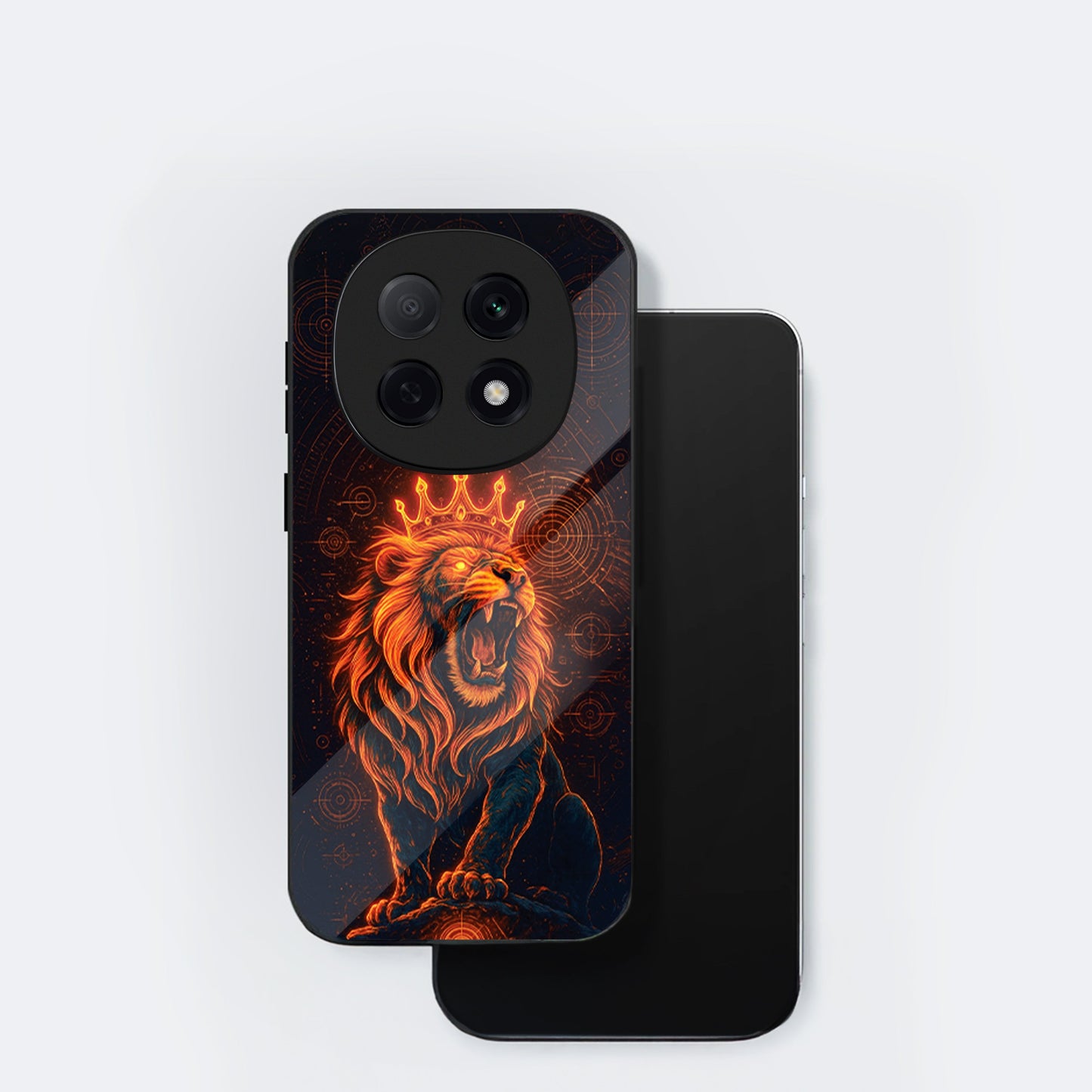OPPO F29 Pro 5G Premium Acrylic Shockproof Glass Back Case (King of Cosmos)