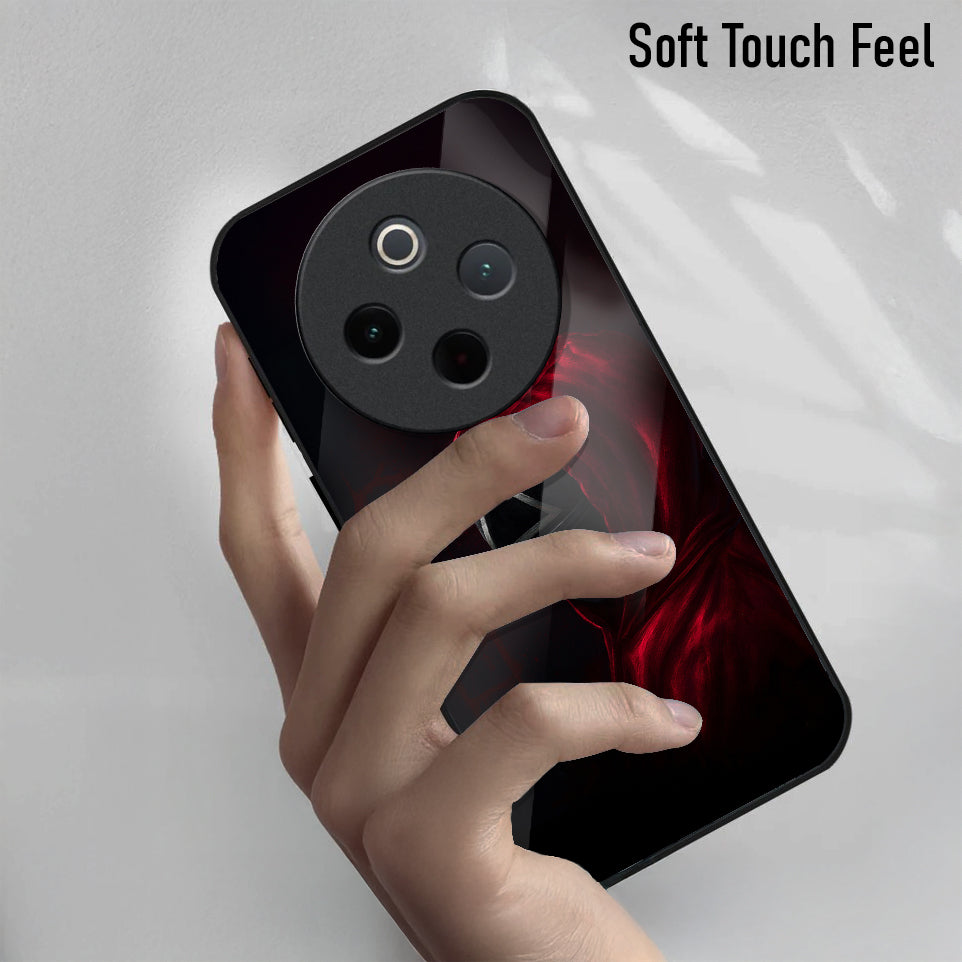 Vivo T4 5G Premium Acrylic Shockproof Glass Back Case  (Triangle Mask)