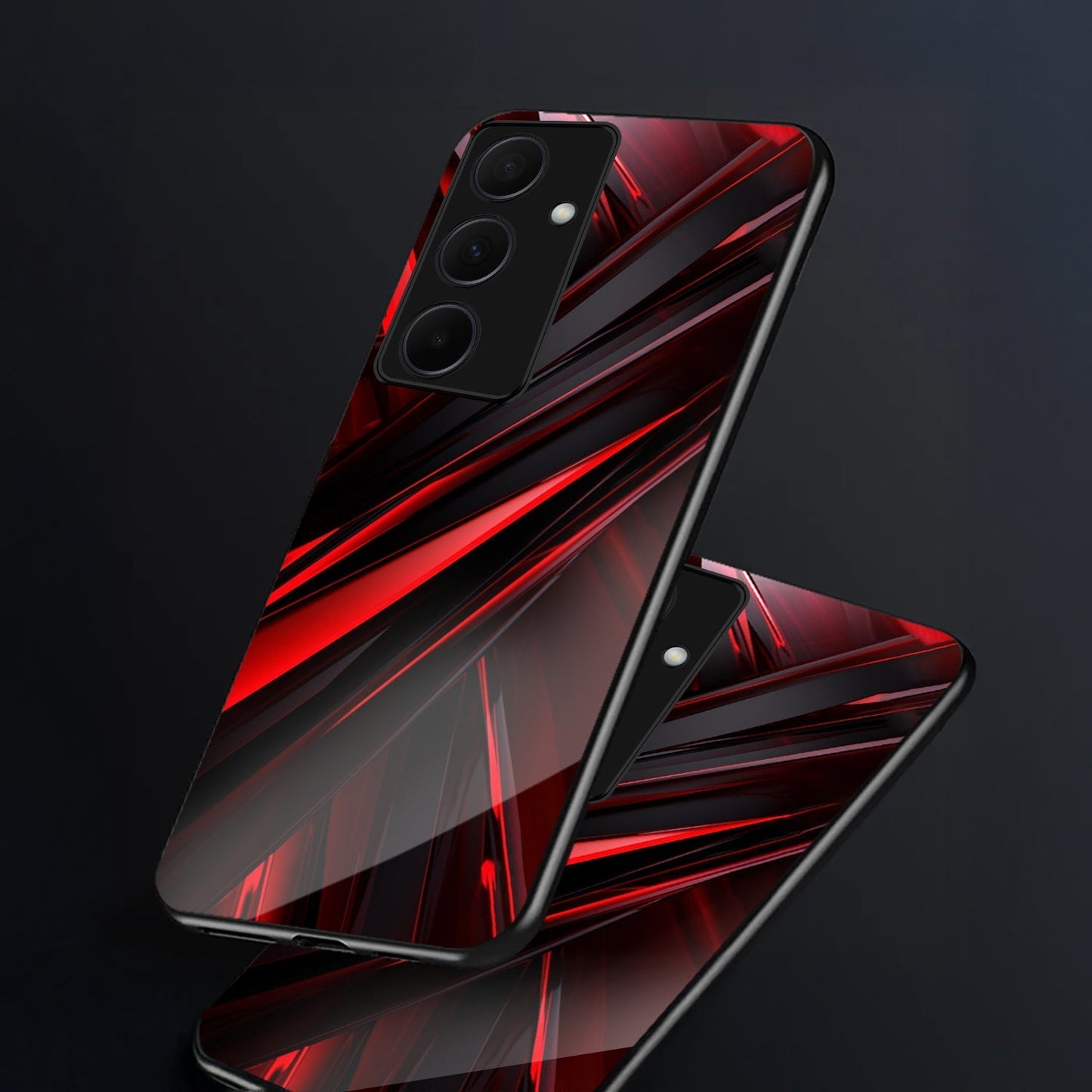 Samsung Galaxy A36 5G Premium Acrylic Shockproof Glass Back Case (Red Blade)