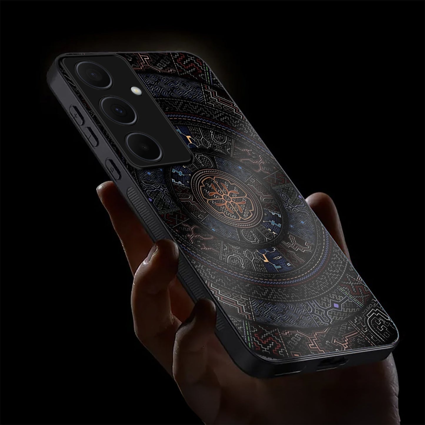 Samsung Galaxy A56 5G Premium Acrylic Shockproof Glass Back Case (Magic Circle)