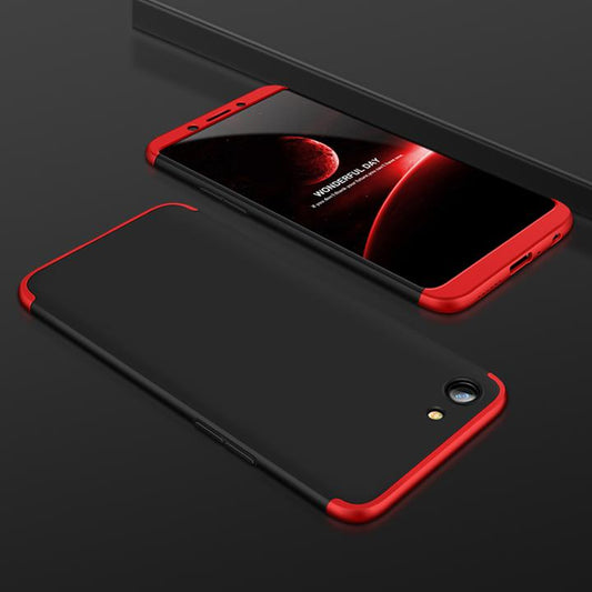Oppo A83 Ultimate 360° Shockproof Complete Protection Matte Back Cover Free Tempered Glass