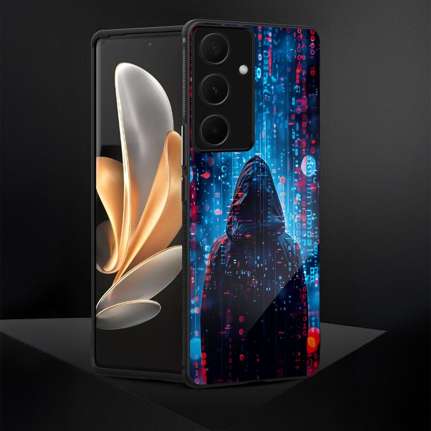 Samsung Galaxy A36 5G Premium Acrylic Shockproof Glass Back Case (Cyber Shadow)